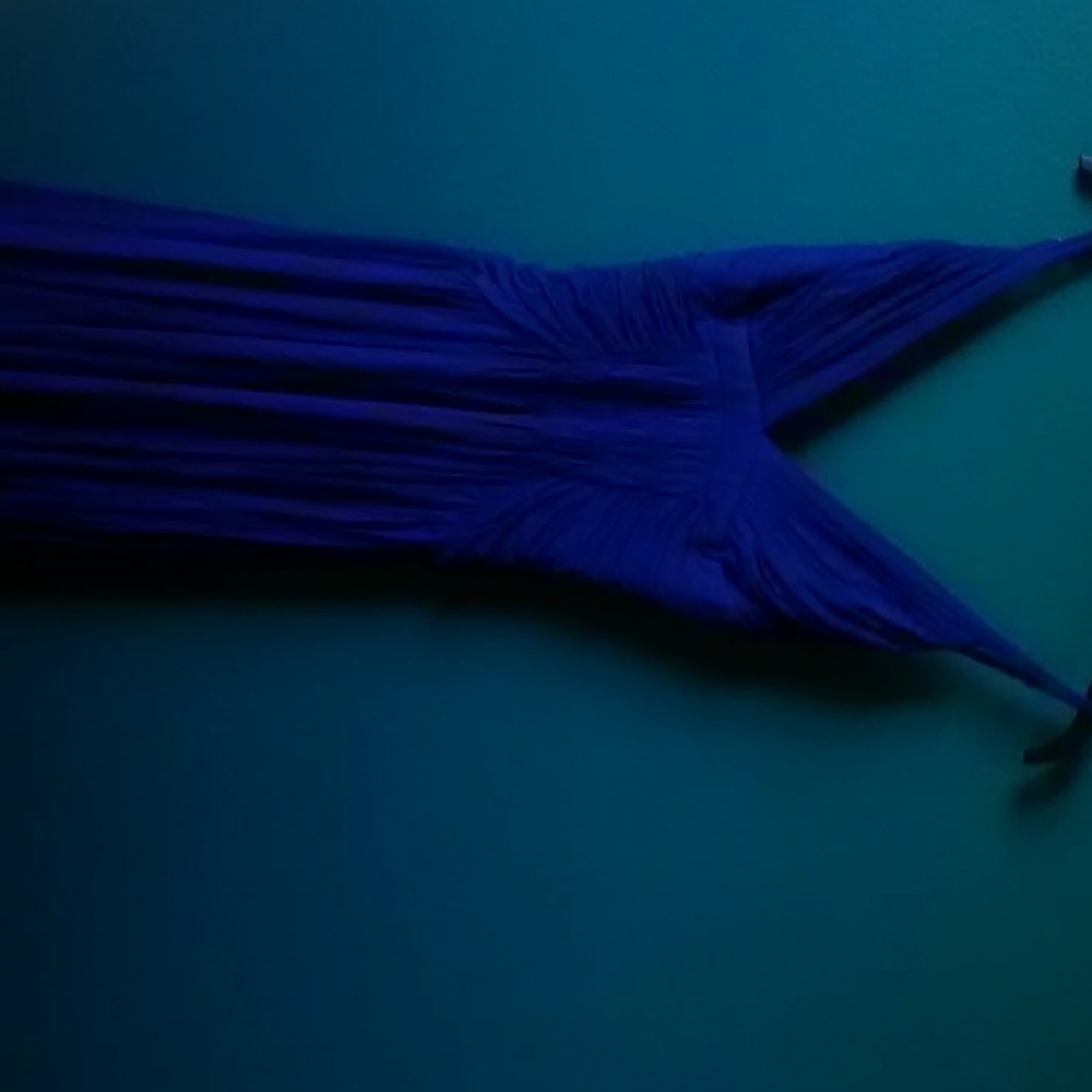 Blue evening dress